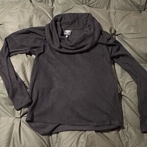 Bobeau Charcoal Cowl Neck Sweater